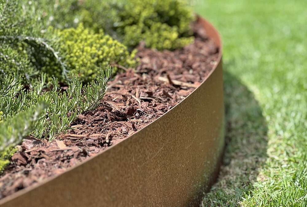 Corten & Timber Edging