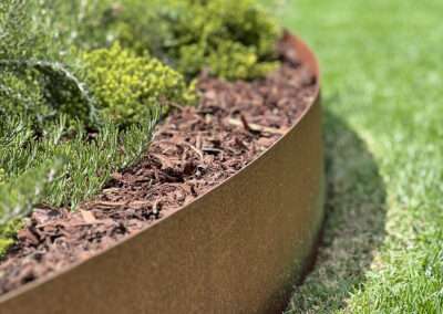 Corten & Timber Edging